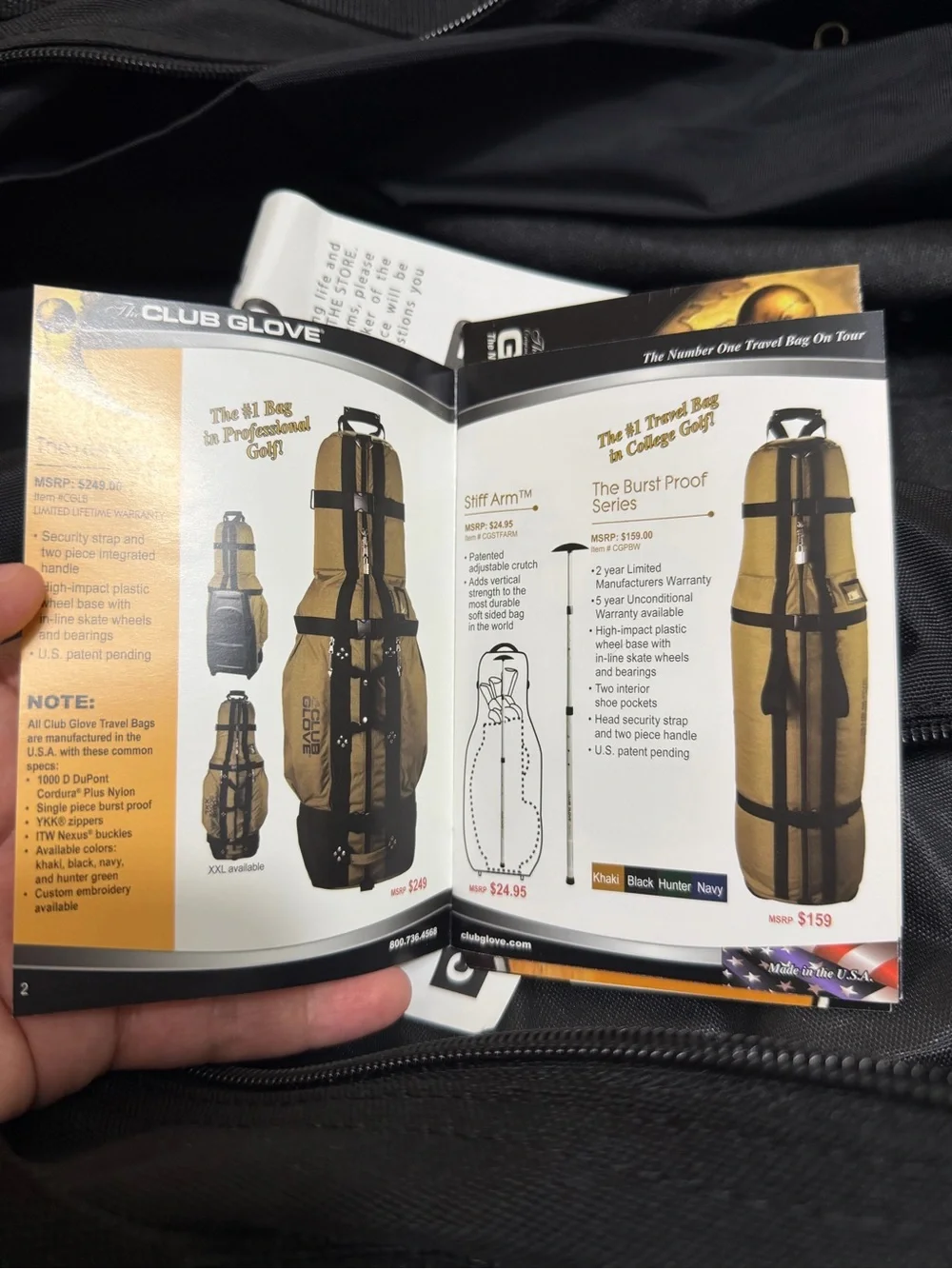The Club Glove Ping + Furman Embroidered Travel Quality Golf Bag